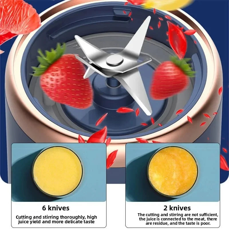 Portable Electric Mini Fruit Juice Blender