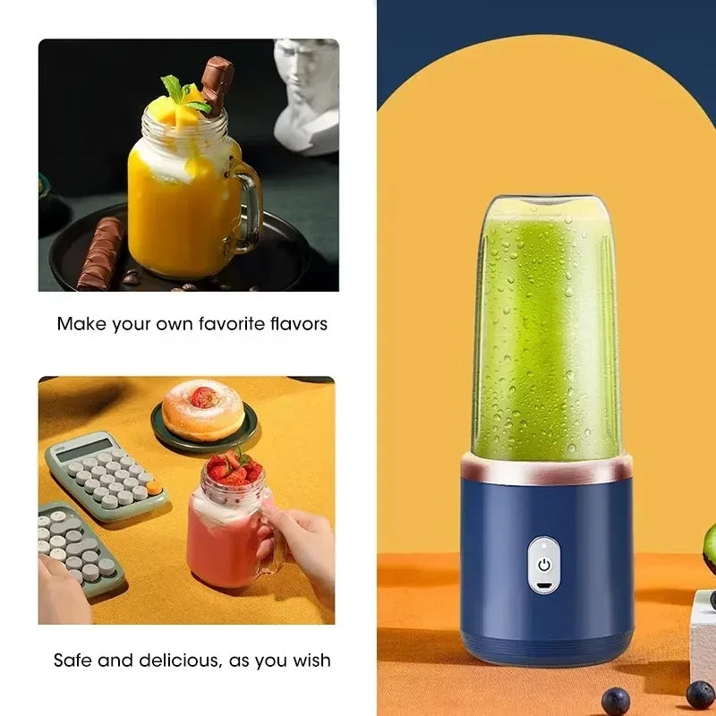 Portable Electric Mini Fruit Juice Blender