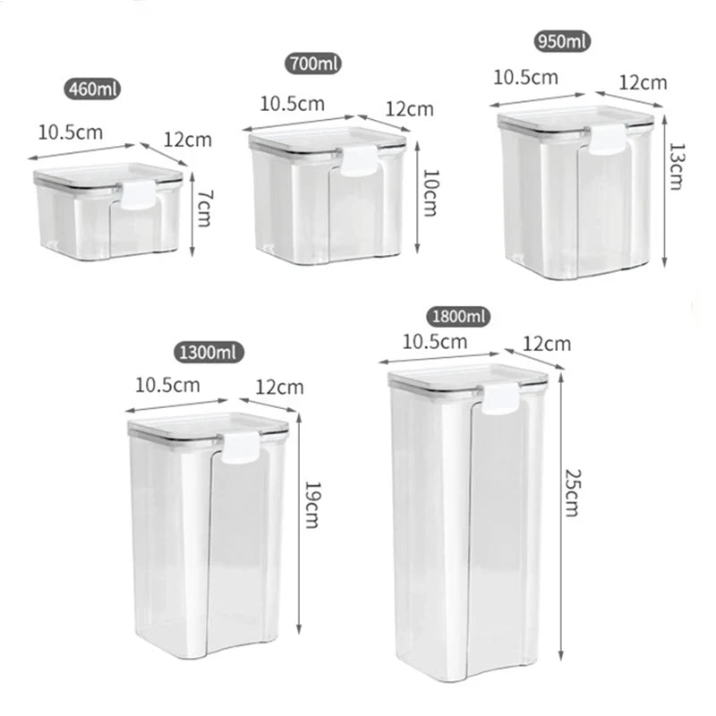 Kitchen Grain Storage Organizer Jar Set