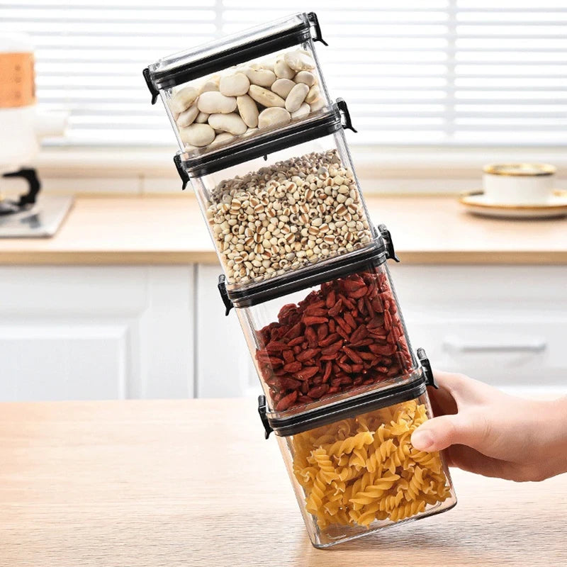 Kitchen Grain Storage Organizer Jar Set