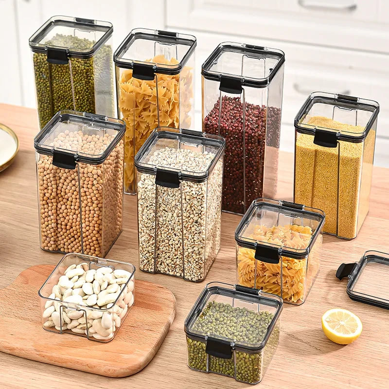 Kitchen Grain Storage Organizer Jar Set