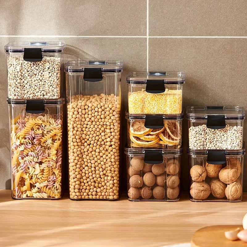 Kitchen Grain Storage Organizer Jar Set