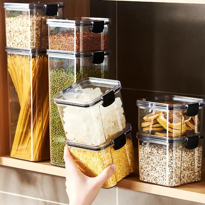 Kitchen Grain Storage Organizer Jar Set