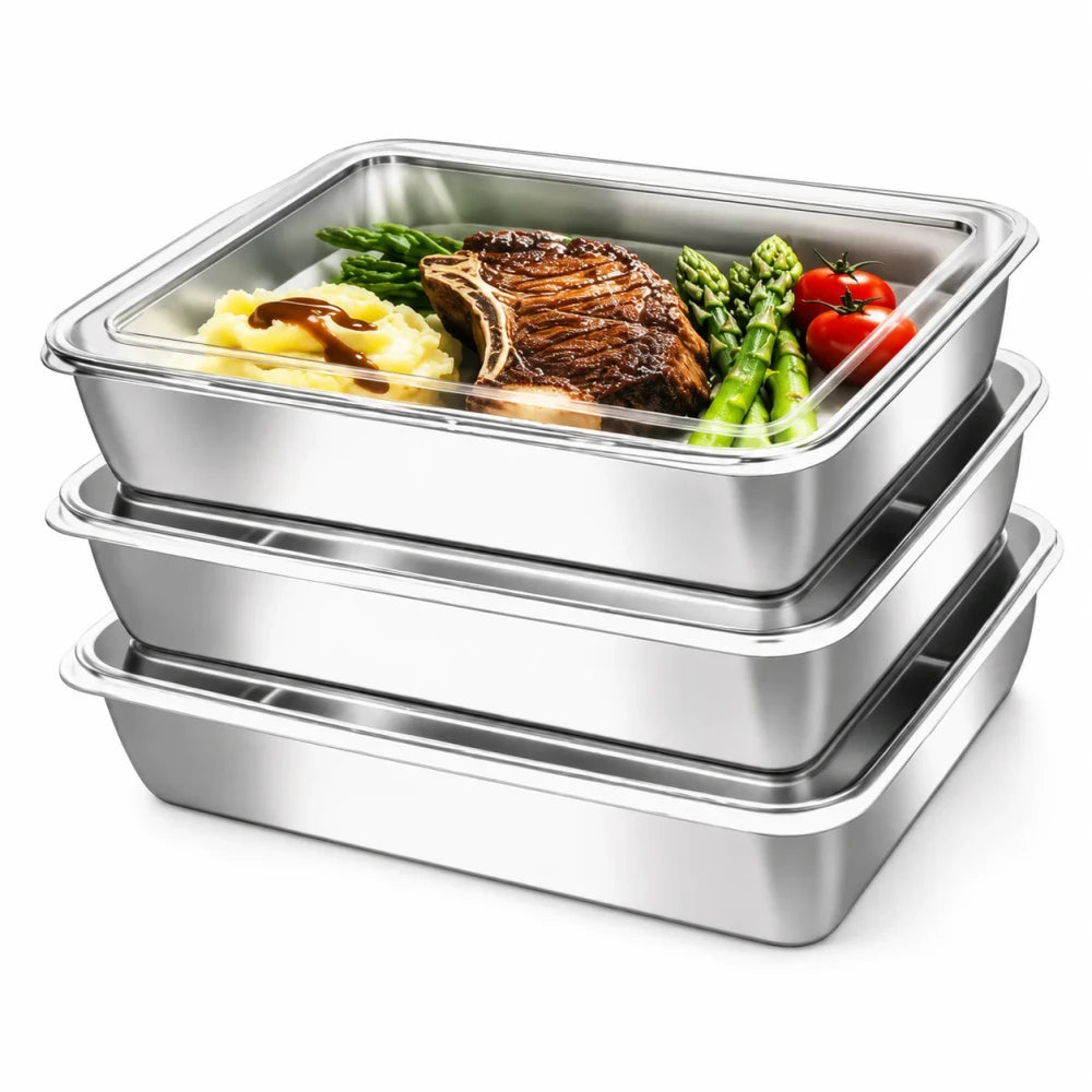 Stainless Steel Fridge Storage Container