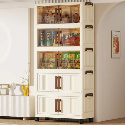 Foldable Transparent Storage Cabinet