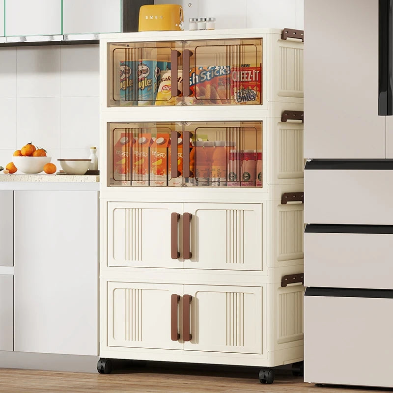 Foldable Transparent Storage Cabinet
