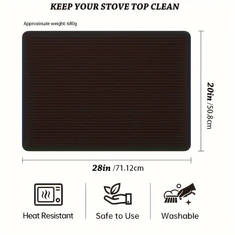 Stove Covers for Stove Top - Silicone Electric Stove Cover Mat Ceramic Stove Guard Stove Top Protector, Dish Drying Mats