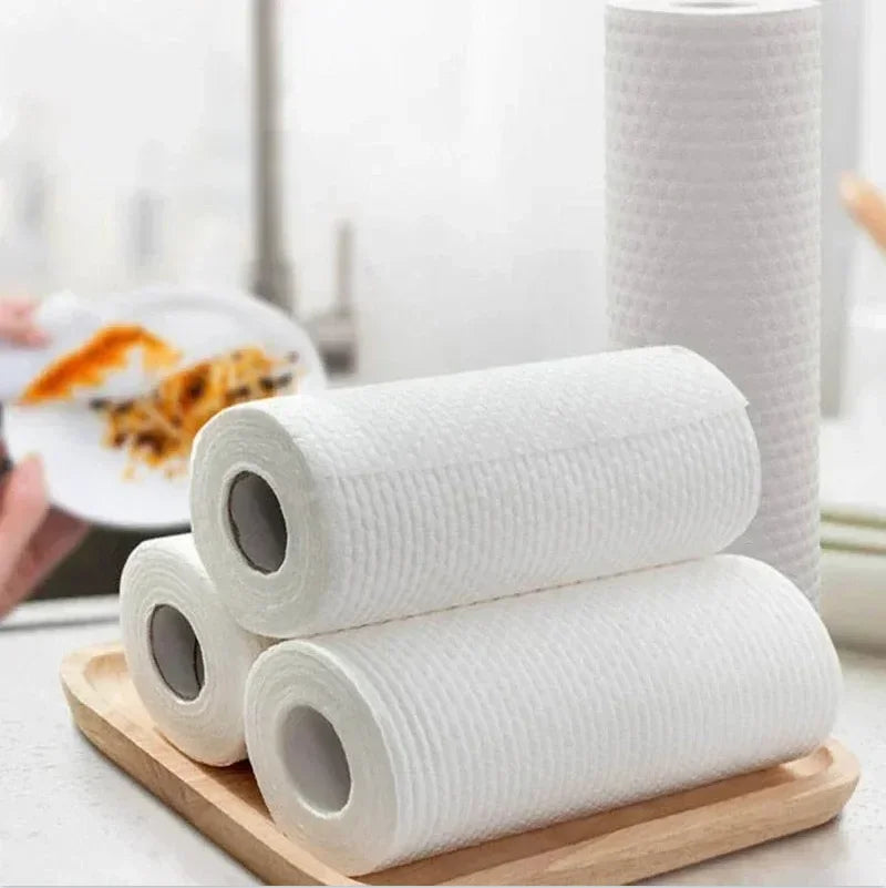 500/50Pcs Reusable Kitchen Disposable Rags Non-Stick Oil Rags Household Cleaning Cloths Kitchen Towel Kichen Accessories