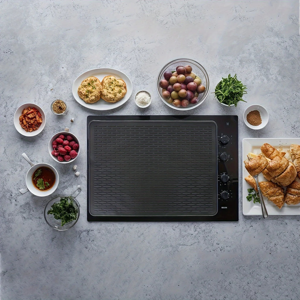 Stove Covers for Stove Top - Silicone Electric Stove Cover Mat Ceramic Stove Guard Stove Top Protector, Dish Drying Mats